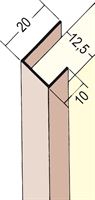 Obrubni profil PVC 3741 12,5mm, 2,5m/štanga, 50štangi/bunt, 36bunt/paleta, Z43741250