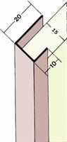 Obrubni profil PVC 3747 15mm, 2,5m/štanga, 50štangi/bunt, 36bunt/paleta, Z43747250
