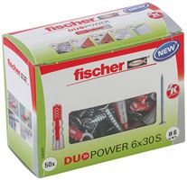 Universaldübel DUOPOWER 6 x 30 S DIY m. Schraube 50Stk/Pack 50Pack/Kart 12Kart/Pal, Z535459