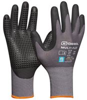 Radne rukavice za montažu MULTI FLEX, sivo/crne, EN388+407, vel. 10, 12pari/pak, 72pari/karton, Z709278