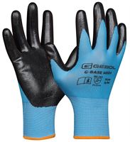 Radne rukavice G-BASE MIDI, plavo/crne, 13G, EN388, vel. 10, pakiranje 12/120, ZEP76000710