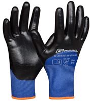Handschuh G-BASE W-GUARD, blau/schwarz, 13G Gauge-Strick, EN388, Gr. 11, VPE12/120, ZEP76000811