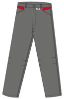 Radne hlače LO-ACTIVE antracit/crvene 245 g/m² vel. 56 5kom/pak, ZLO-ACTAR-BH56