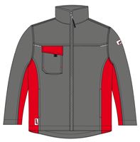 Radna jakna LO-ACTIVE antracit/crvena 245 g/m² vel. 62 5kom/pak, ZLO-ACTAR-BJ62