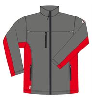 Softshell jakna LO-ACTIVE antracit/crvena 300 g/m² vel. 56 5kom/pak, ZLO-ACTAR-SJ56