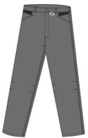 Radne hlače LO-ACTIVE antracit/crne 245 g/m² vel. 46 5kom/pak, ZLO-ACTAS-BH46