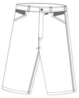 Kratke hlače LO-ACTIVE bijele/antracit 245 g/m² vel. 58 5kom/pak, ZLO-ACTWA-AS58