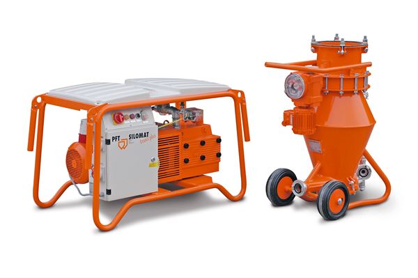 PFT SILOMAT TRANS PLUS 145 prijenosni 7,5kW s pomičnom transportnom posudom, Z00689524