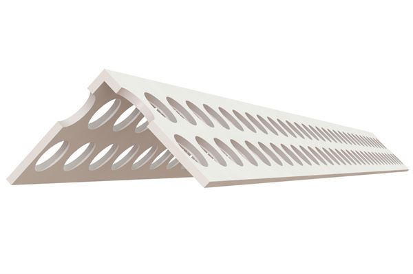 PVC kutnik 25x25mm 2,5m/štanga, 50štangi/karton, 40karton/paleta, Z0160307