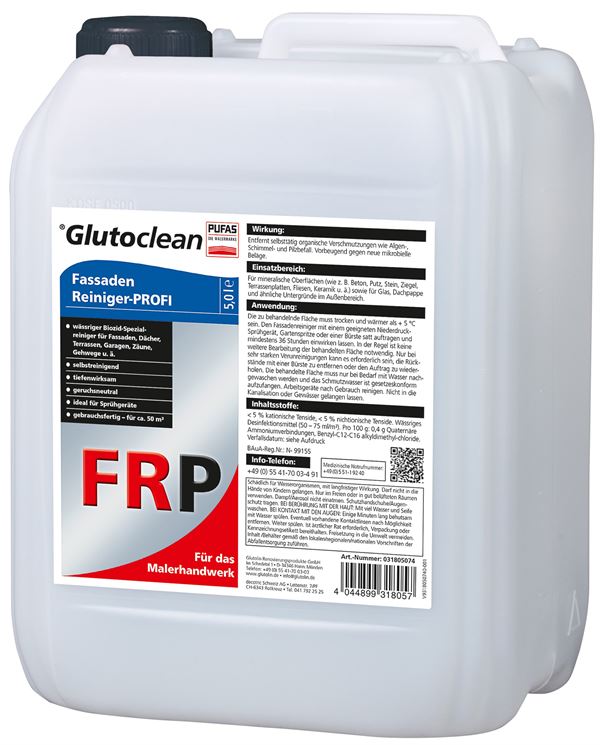 Sredstvo za čišćenje fasada GLUTOCLEAN® PROFI FRP 5l/kanister 96kan/pal, Z031805074