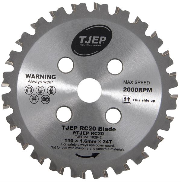 Dia rezna ploča TJEP RC20 110x1,6mm za rezačicu armature TJEP RC20/RC20A, Z102942