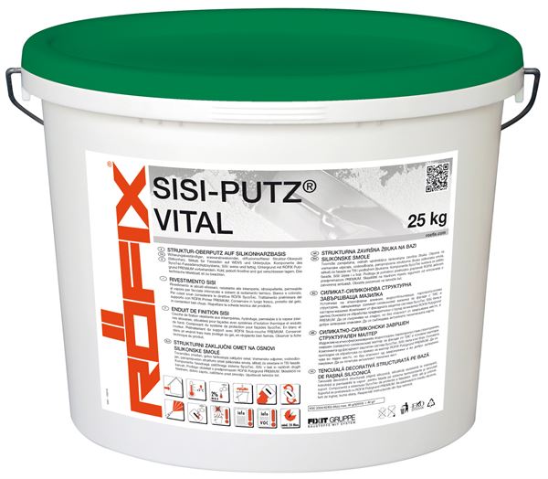 RÖFIX SiSi-Putz VITAL 2,0mm V bijela silikonska-silikatna žbuka 25kg/kanta 24kanta/pal, Z10710