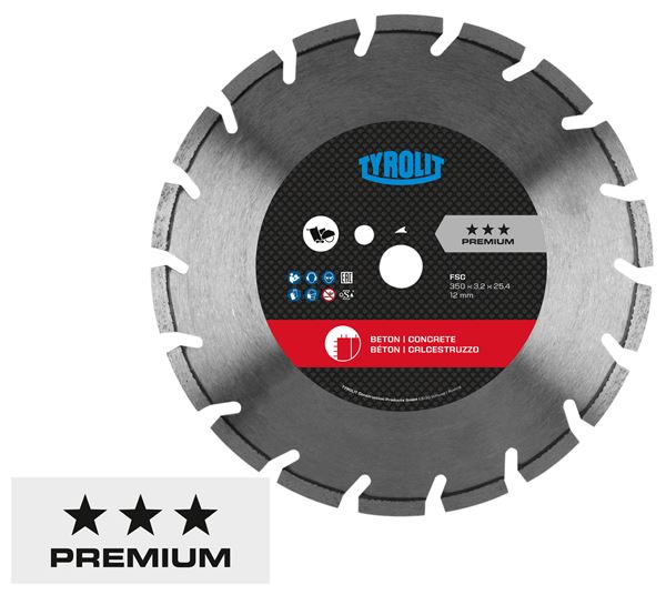Dia rezna ploča za beton C7W 450x3,6x25,4mm FSC TYROLIT, Z14175