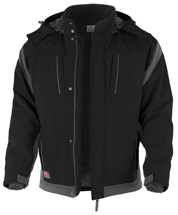 Zimska Softshell jakna QUALITEX PRO, crna/siva, vel. M, Z201045M