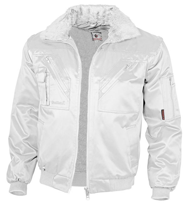 Pilotska jakna QUALITEX bijela, 265g/m², vel. XL, Z23611XL