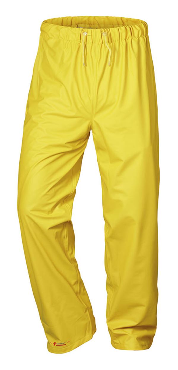 PU-hlače za kišu KARLSKRONA, žute, 190 g/m², vel. XXL, Z26424XXL