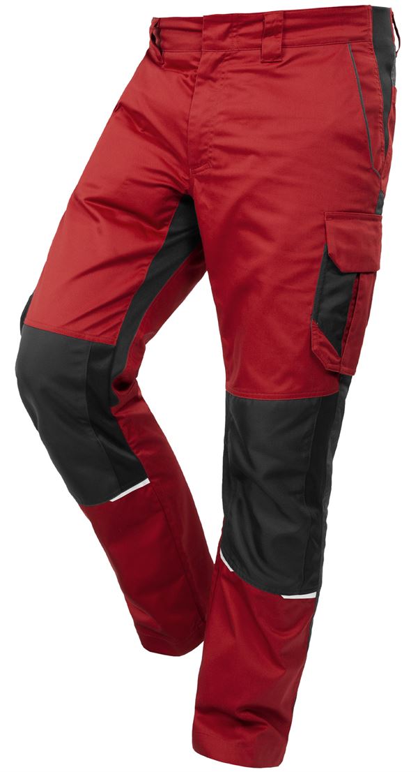 Bundhose QUALITEX IND, rot/anthrazit, 250 g/m², Gr. 50, Z42014-RABH50