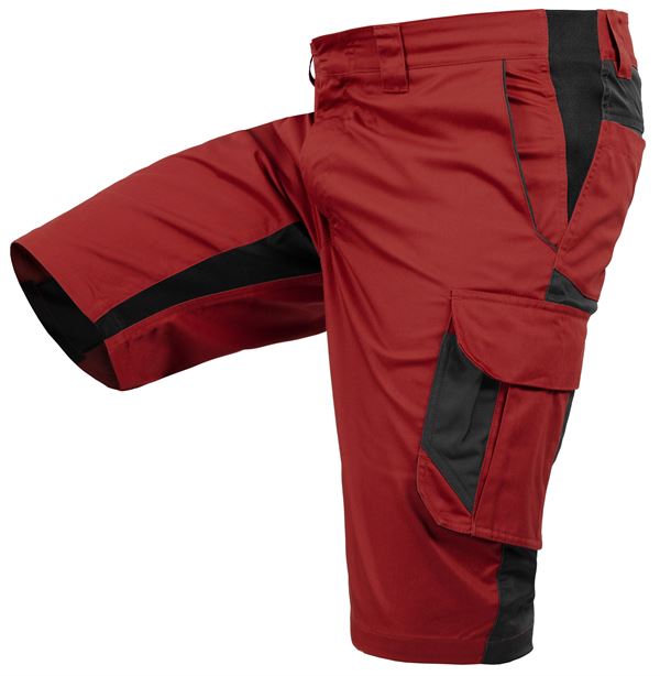 Arbeitsshorts QUALITEX IND, rot/anthrazit, 250 g/m², Gr. 60, Z47014-RAAS60