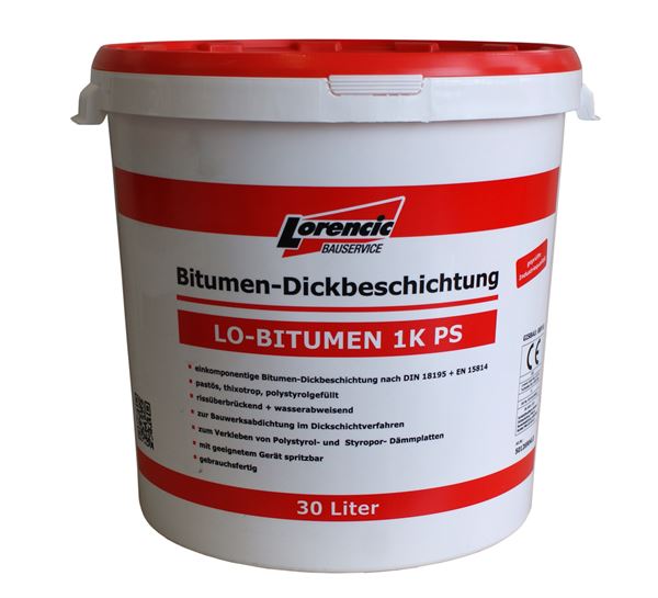 Bitumenska izolacija LO-Bitumen 1K PS 30l/kanta, 18kanta/paleta, Z50126904LO