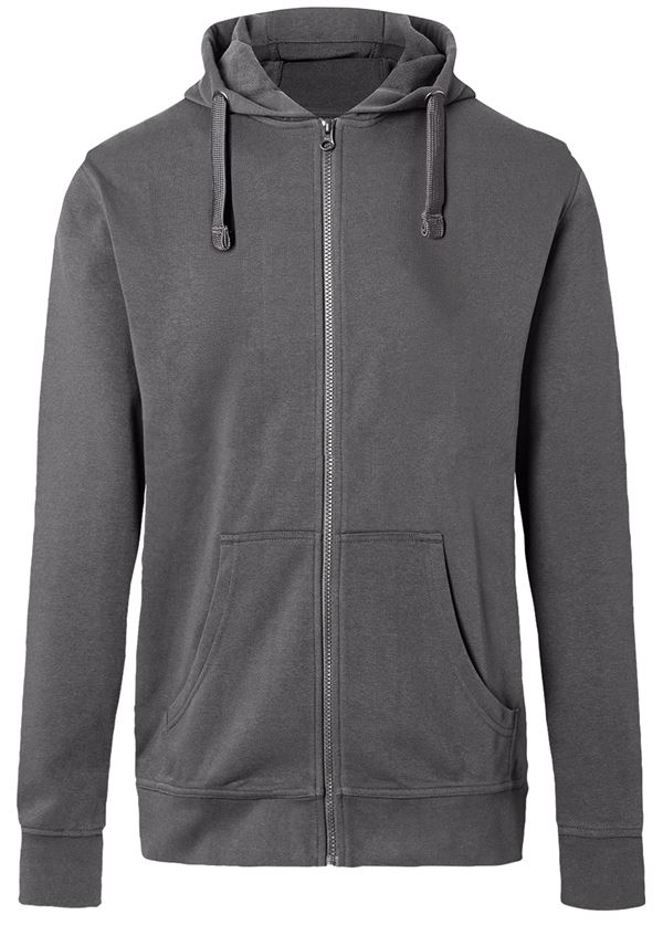 Kapuzen-Sweatjacke KÜBLER SHIRTS anthrazit 320 g/m², UV-Schutz UPF 50+, Gr. 2XL, Z5236972XL