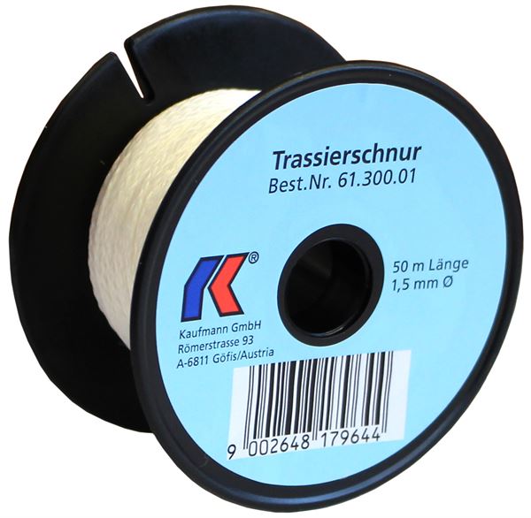 Konac za trasiranje bijeli 1,5mm 50m/rola, 12kom/karton, Z6130001