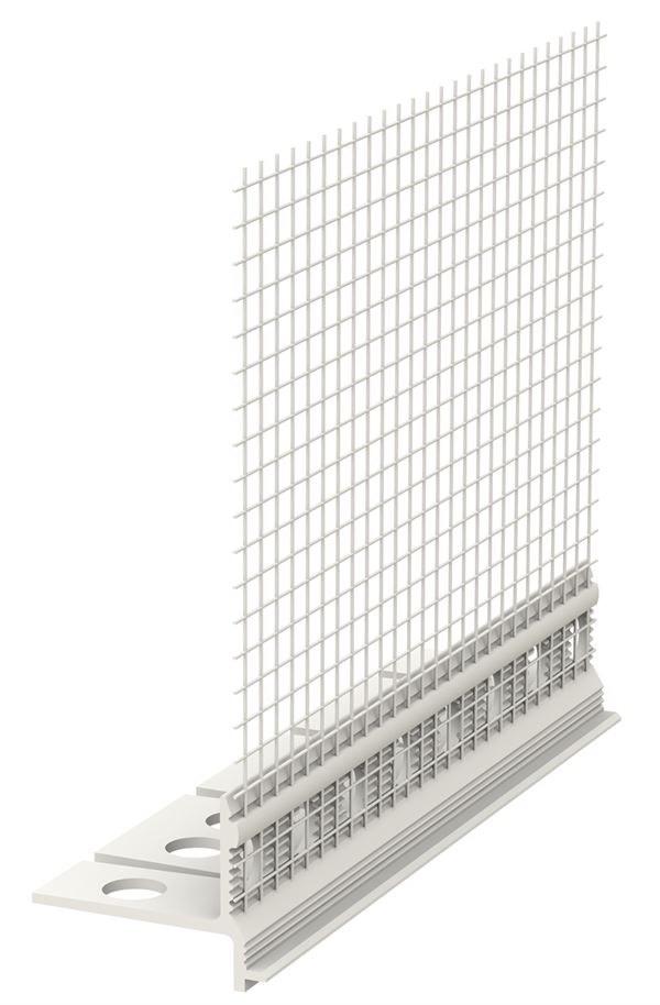 Okapni profil PVC za lukove s WDVS-mrežicom 2,5m/štanga 25štangi=62,5m/karton, Z6485302R250LO