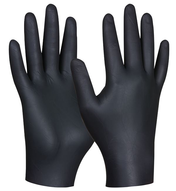 Rukavice jednokratne BLACK NITRIL ULTRA STRONG, bez pudera, vel. L, 80kom/pak, 10pak/kart, Z709631