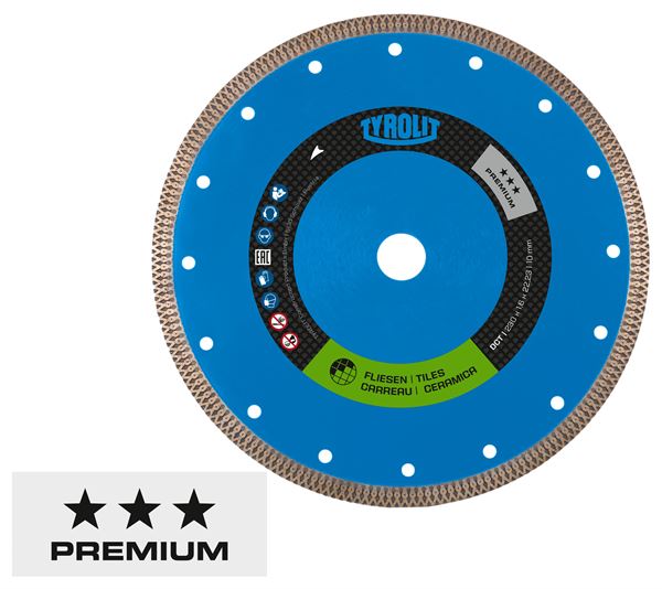 Dia rezna ploča za keramičke pločice 1A1R 230x2,0x22,23mm DCT TYROLIT, Z75869