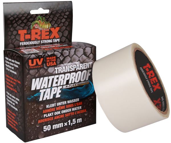 Zaštitna butilna brtvena traka T-REX® WATERPROOF 50mm x 1,5m transparent !Ne odgovaramo za svježe nanesenu boju!, Z82710