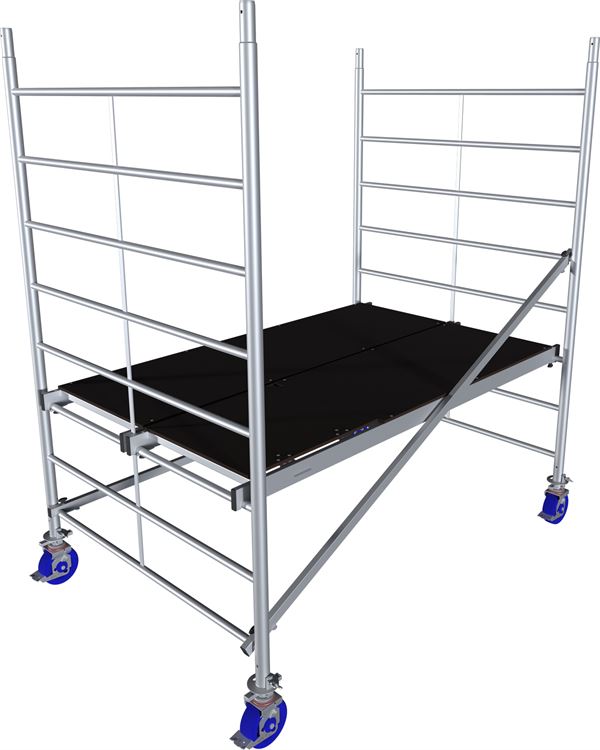 Alu pokretna skela KRAUSE® MONTO® PROTEC® XXL širina 2,00x1,20m, RV=2,90m, Z945105