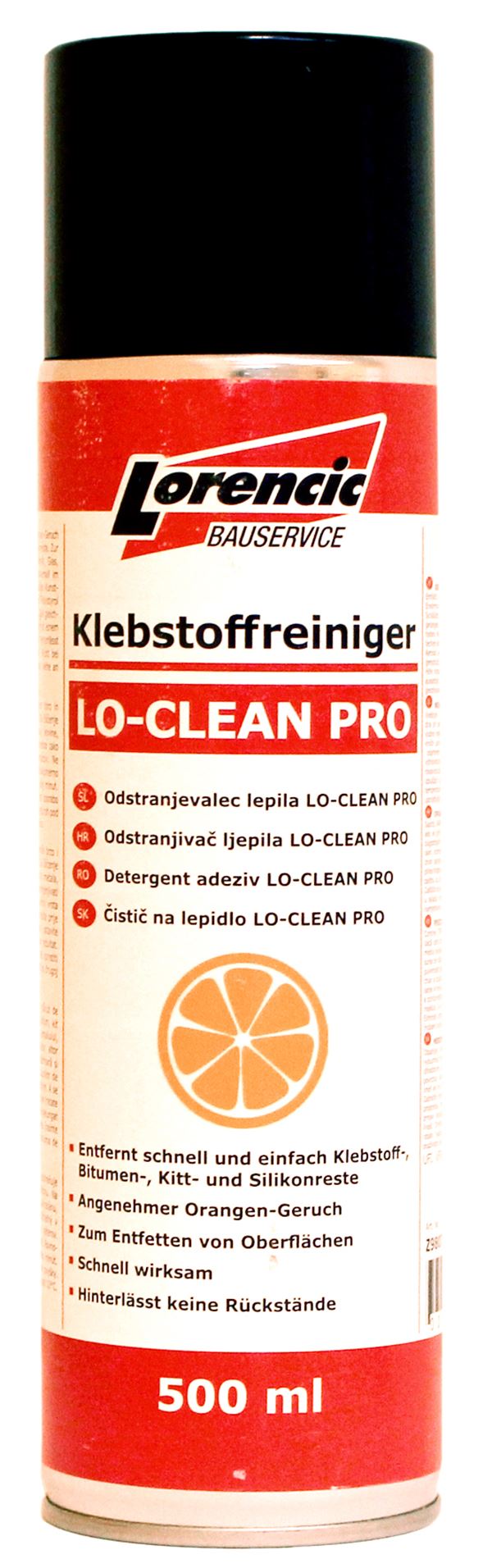 =§= Odstranjivač ljepila LO-CLEAN PRO 500ml 12kom/kart 75kart/pal, Z980702LO