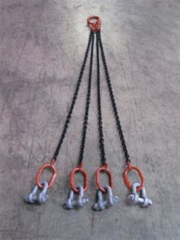 Lanac za dizalicu 4-djelni 1,6m, p=7mm, nosivost 2000kg za 10731 viseće radno postolje, ZKG107303