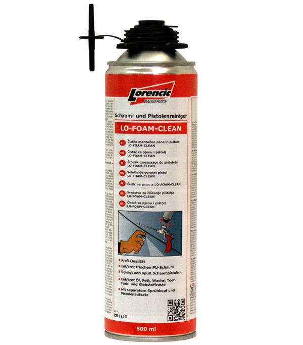 =§= PU čistač LO-FOAM-CLEAN 500ml 12kom/karton, 70karton/paleta, ZKR12LO