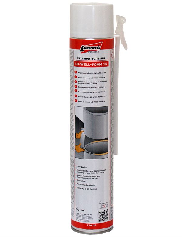 =§= Pjena za bunare LO-WELL-FOAM 1K 750ml 12kom/karton, 70karton/paleta, ZKR21LO
