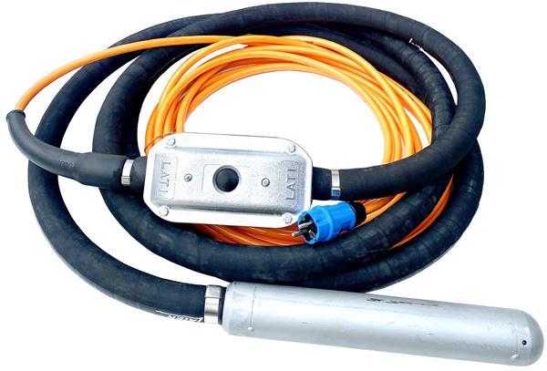 Visokofrekvencijski unutarnji vibrator za beton LAIER LGU p= 58mm s ugrađenim izmjenjivačem frekvencije 230V, ZLGU58