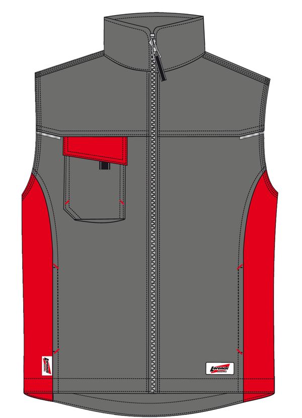 Zimski prsluk LO-ACTIVE antracit/crveni 245 g/m² vel. 48 5kom/pak, ZLO-ACTAR-WW48