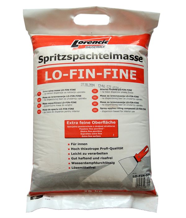 Masa za izravnavanje LO-FIN-FINE 25kg/vreća 28vr/pal, ZLO-FIN-FINE