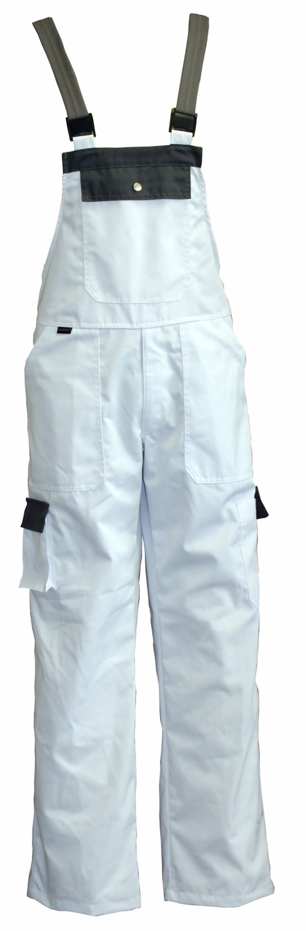 Hlače s naramenicama LO-PROTEC bijelo/sive 245 g/m² vel. 48, ZLO-PROTEC-LH48