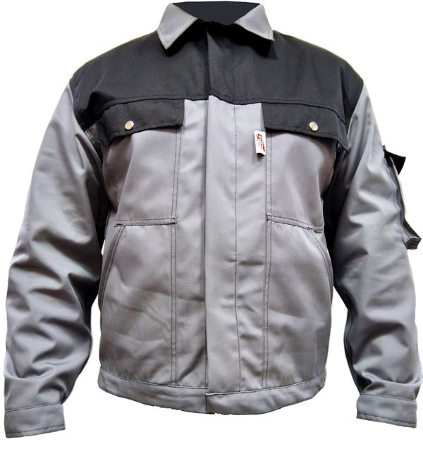 Radna jakna LO-PROTEC sivo/crna 245 g/m² vel. 48, ZLO-PROTGBBJ48